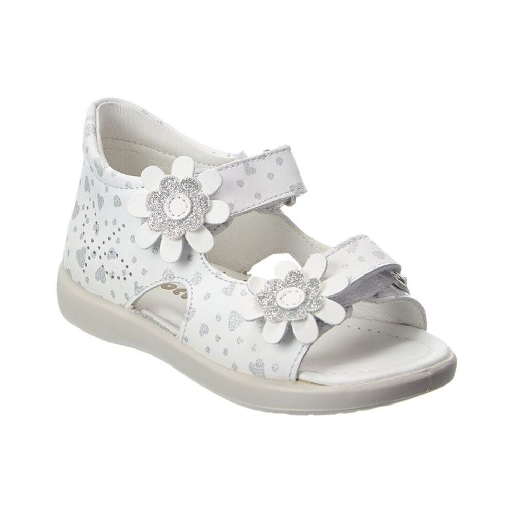 Naturino Falcotto Mongy Leather Sandal, White
